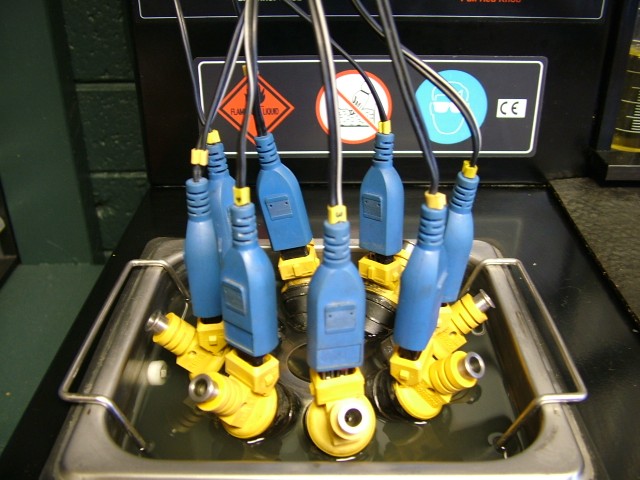 The Fuel Injectors are Pulsated during this Ultrasonic Bath